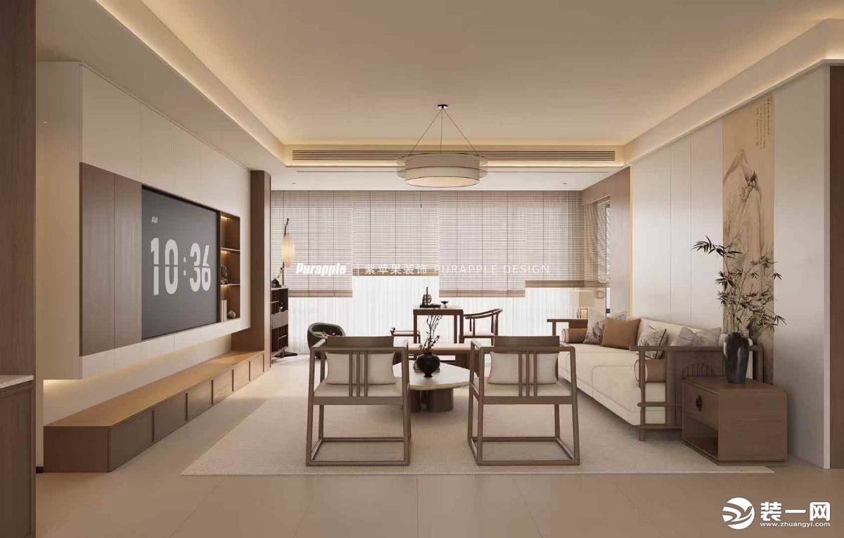 【南寧紫蘋果裝飾】 北投領(lǐng)上189 m2宋式美學(xué)風(fēng)格案例